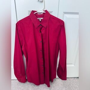 Express Men's Bold Red Dress Shirt